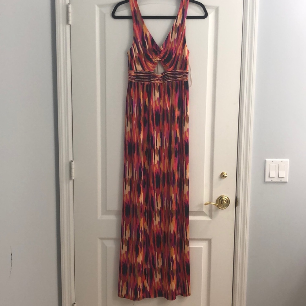 Trina Turk Margery Indio Ikat Jersey Maxi Dress